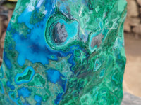 Polished Large Malacolla Standing Free Form x 1 From Kalukundi Mine, Congo
