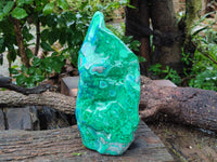 Polished Large Malacolla Standing Free Form x 1 From Kalukundi Mine, Congo