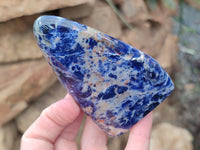Polished Sodalite Standing Free Forms x 6 From Kunene River, Namibia - Toprock Gemstones and Minerals 
