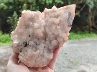 Natural White Cascading Fir Tree Candle Quartz Clusters x 3 From Madagascar