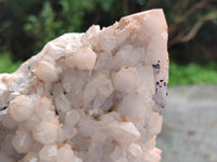 Natural White Cascading Fir Tree Candle Quartz Clusters x 3 From Madagascar
