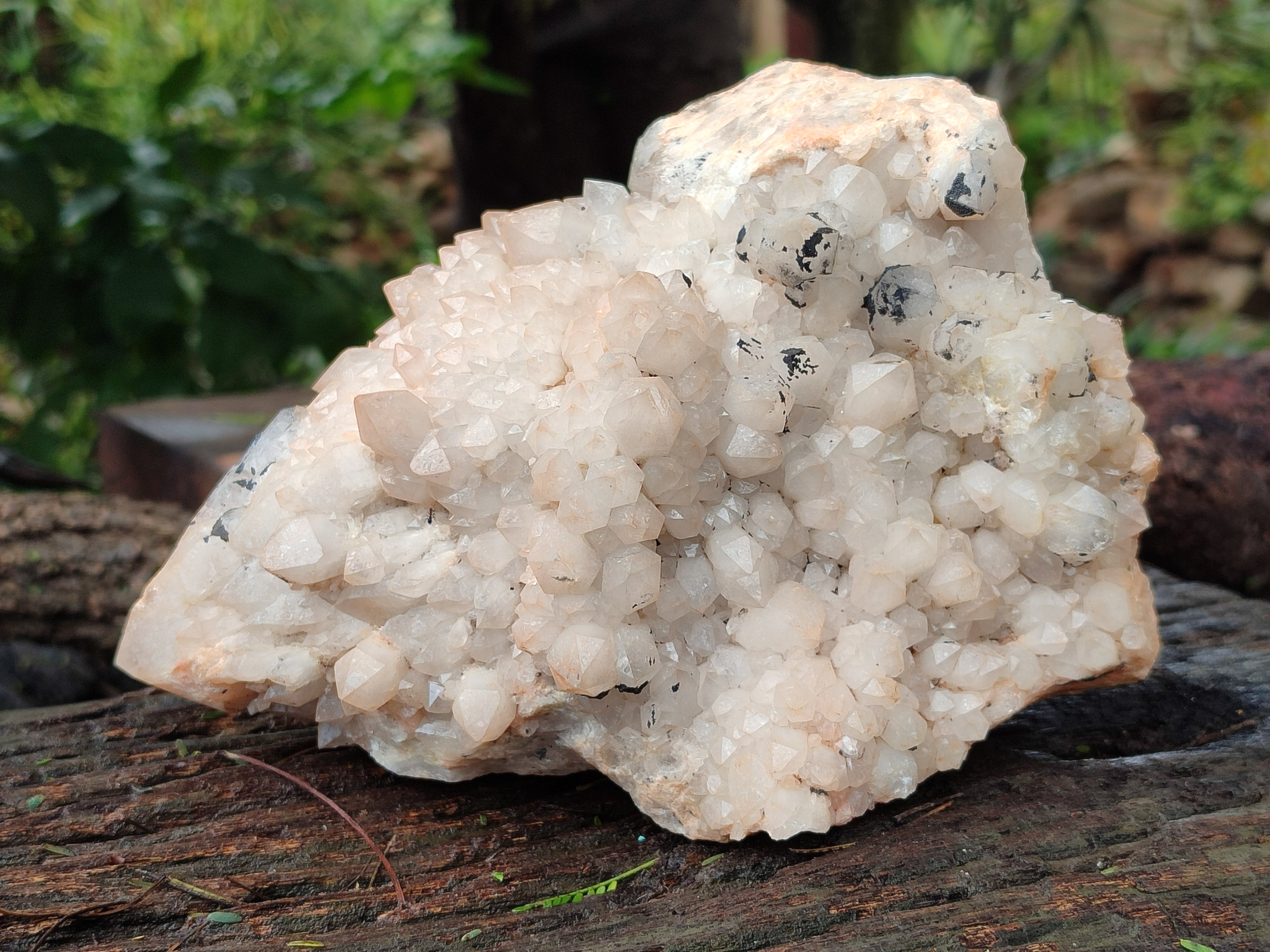 Natural White Cascading Fir Tree Candle Quartz Clusters x 3 From Madagascar - Toprock Gemstones and Minerals 