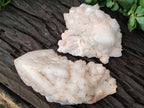Natural White Cascading Fir Tree Candle Quartz Clusters x 3 From Madagascar - Toprock Gemstones and Minerals 