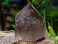 Polished A Grade Smokey Quartz Crystals x 2 From Madagascar