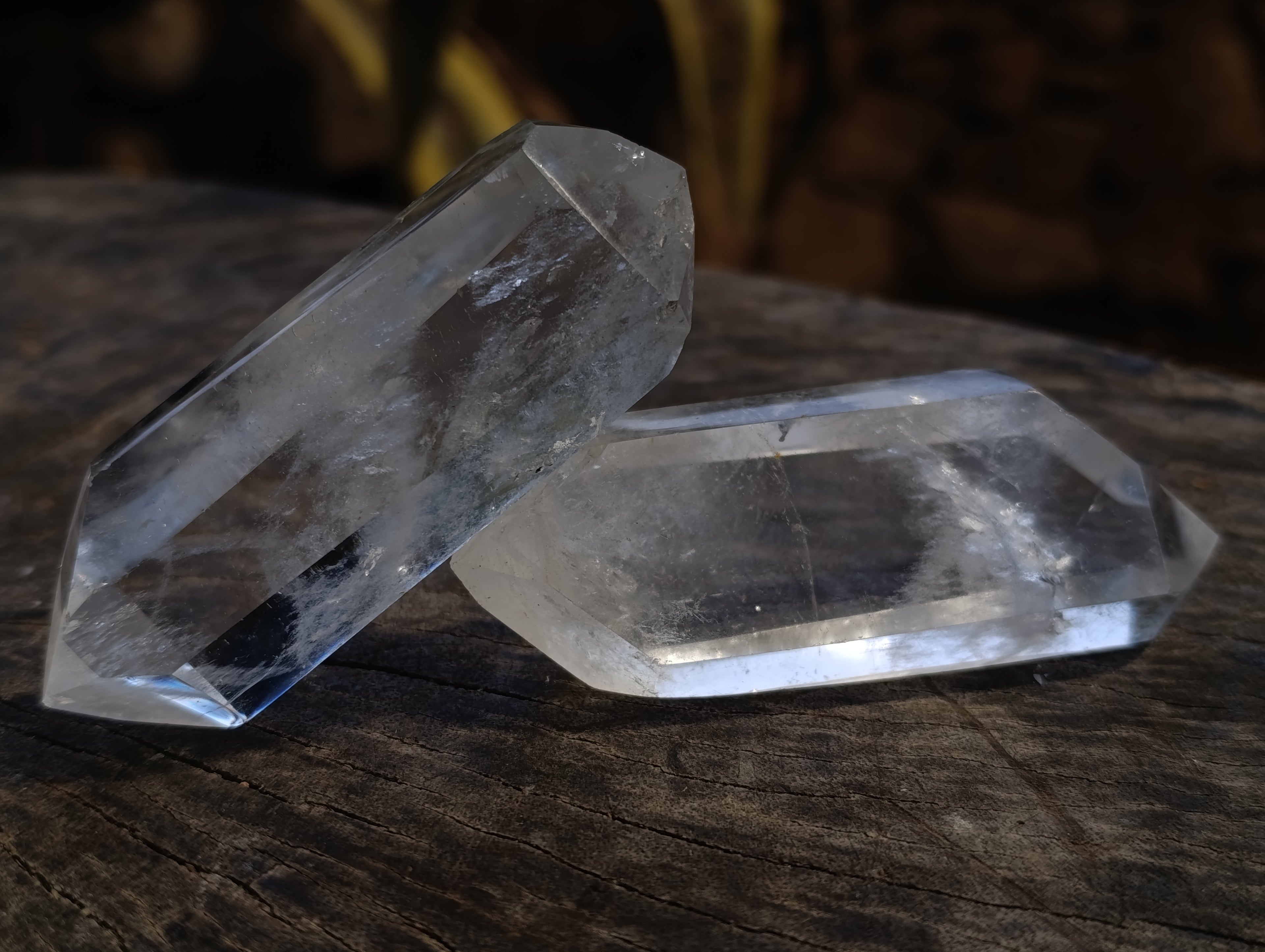 Polished Double Terminated Quartz Crystals x 6 From Madagascar - Toprock Gemstones and Minerals 