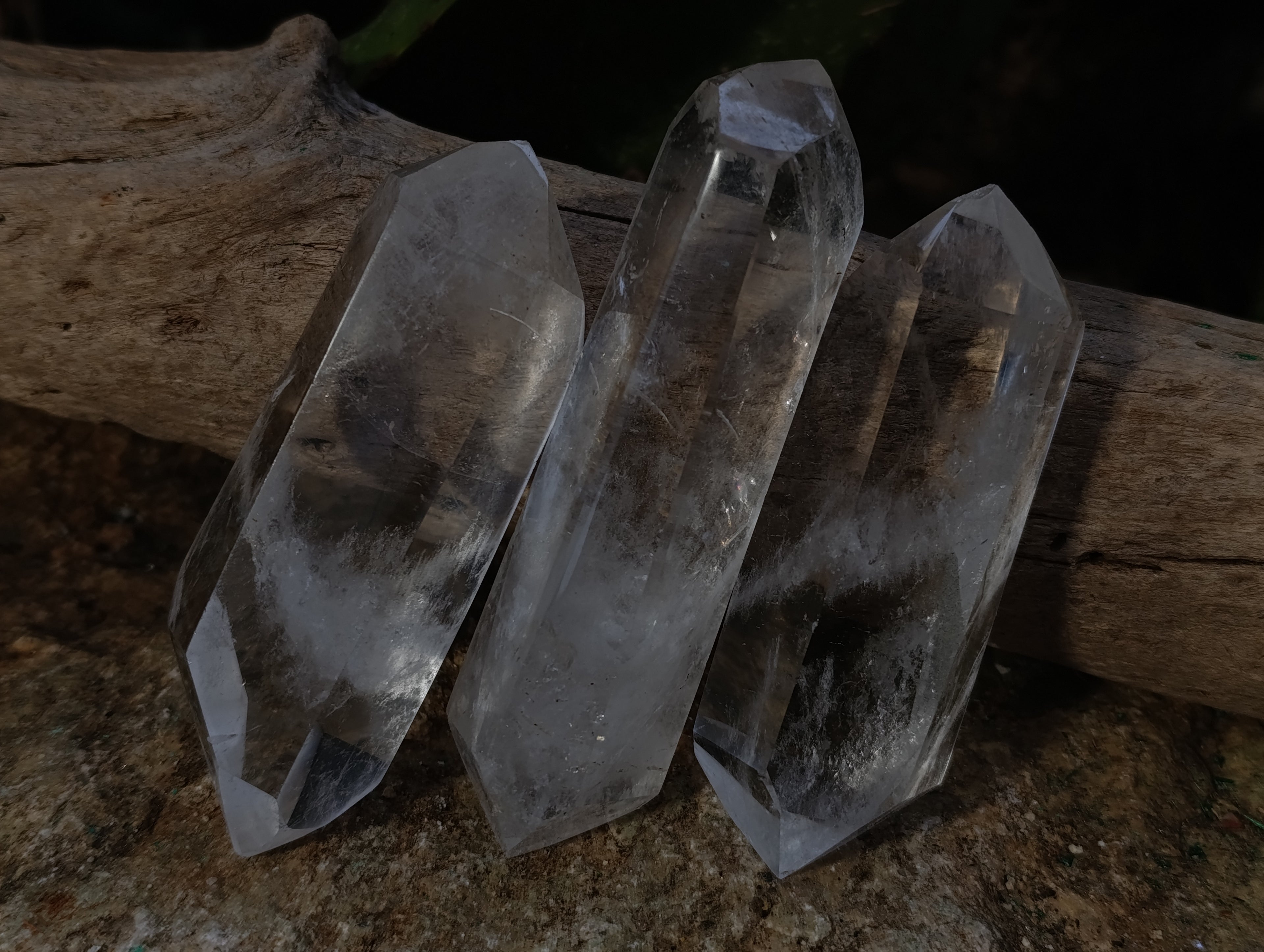 Polished Double Terminated Quartz Crystals x 6 From Madagascar - Toprock Gemstones and Minerals 