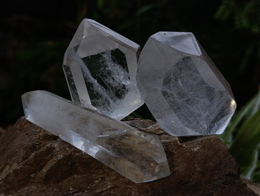Polished Double Terminated Quartz Crystals x 6 From Madagascar - Toprock Gemstones and Minerals 