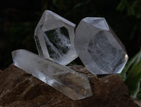 Polished Double Terminated Quartz Crystals x 6 From Madagascar