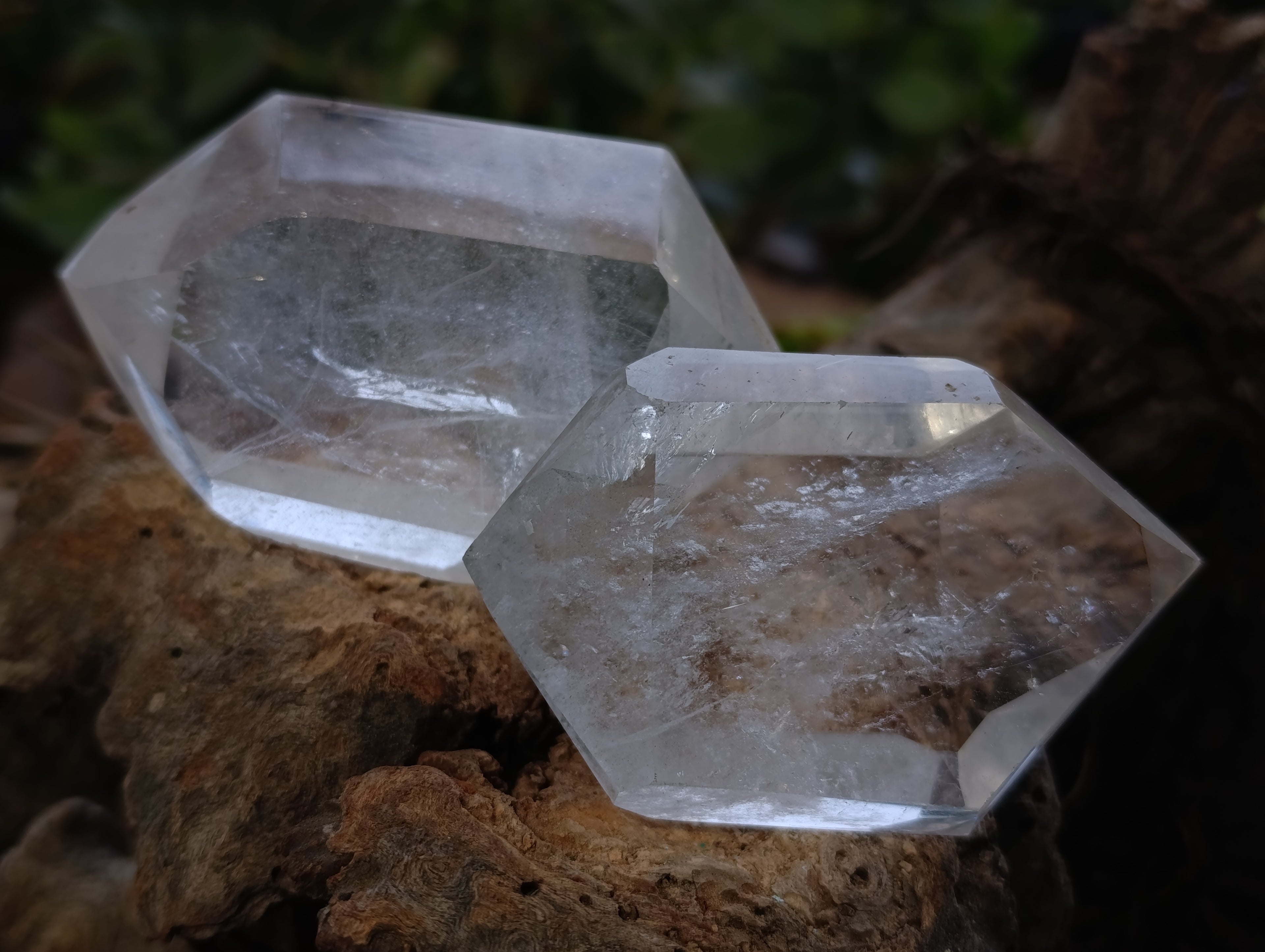 Polished Double Terminated Quartz Crystals x 6 From Madagascar - Toprock Gemstones and Minerals 
