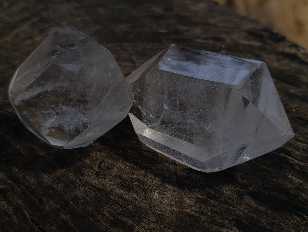 Polished Double Terminated Quartz Crystals x 6 From Madagascar - Toprock Gemstones and Minerals 