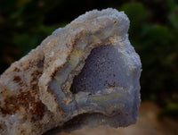 Natural Etched Blue Chalcedony Specimens x 3 From Nsanje, Malawi