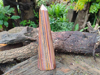 Polished Banded Tiger Iron Tower x 1 From Northern Cape, South Africa