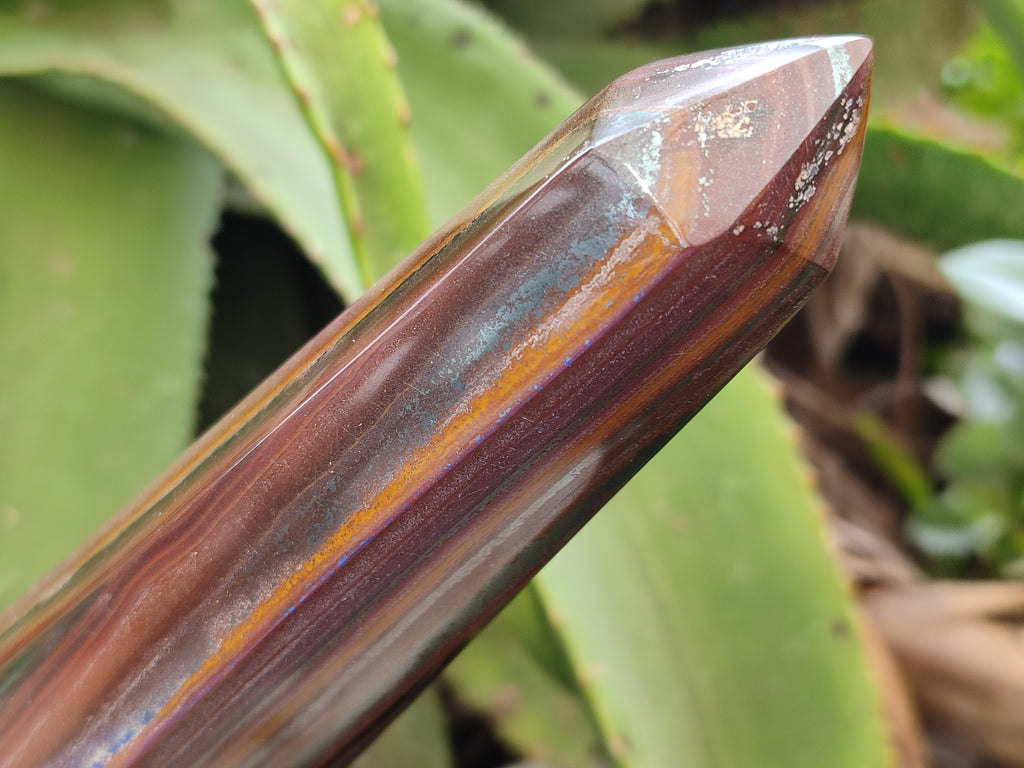 Polished Banded Tiger Iron Tower x 1 From Northern Cape, South Africa - Toprock Gemstones and Minerals 