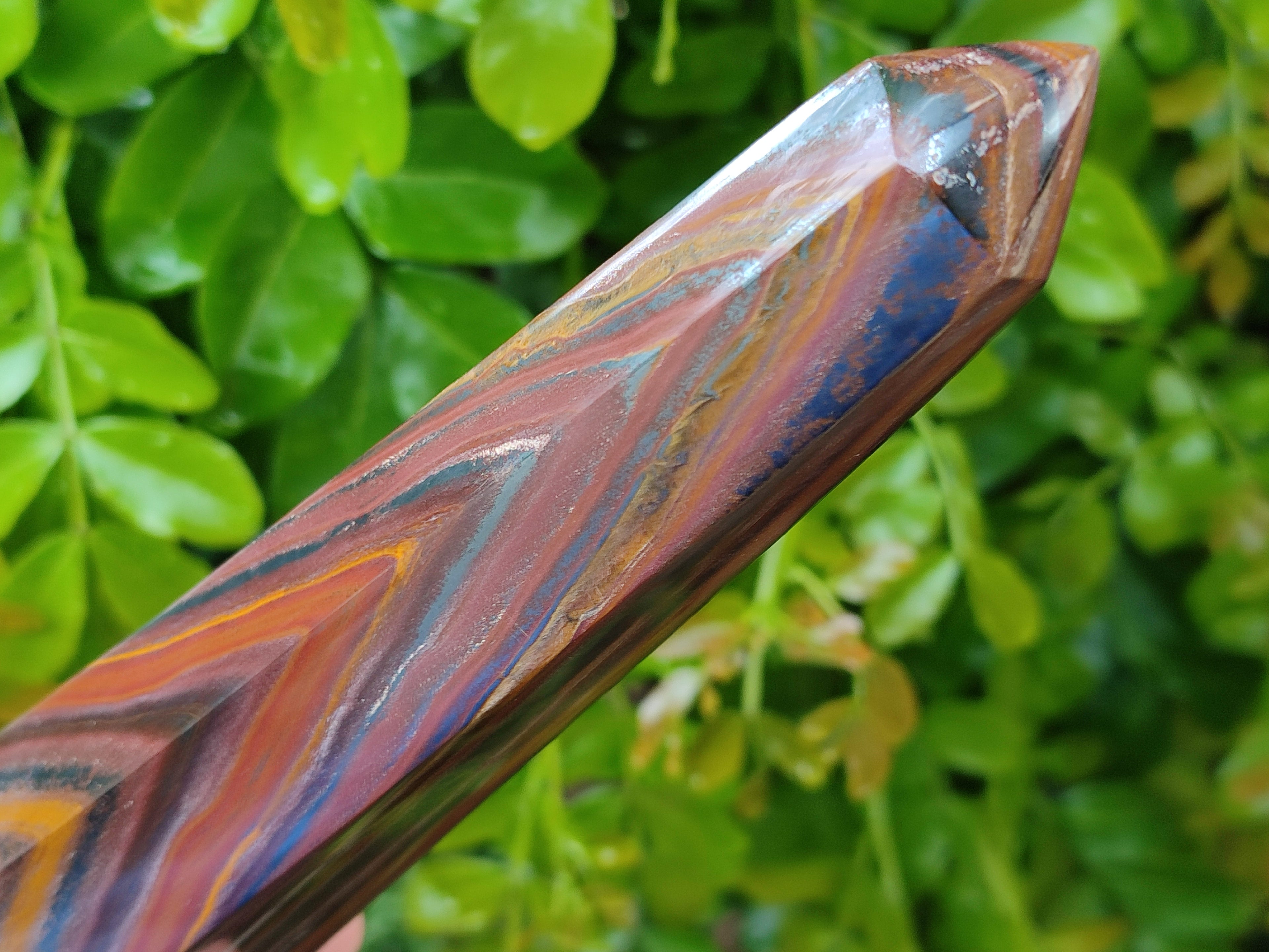 Polished Banded Tiger Iron Tower x 1 From Northern Cape, South Africa - Toprock Gemstones and Minerals 