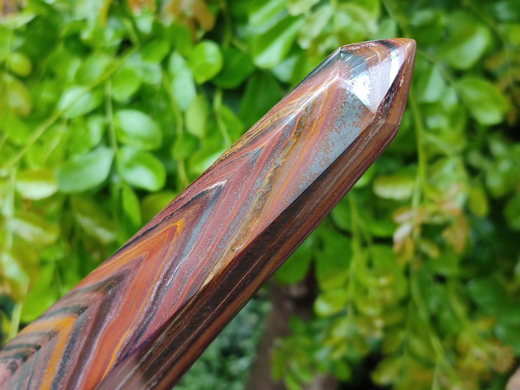 Polished Banded Tiger Iron Tower x 1 From Northern Cape, South Africa - Toprock Gemstones and Minerals 