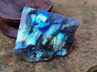 Polished On One Side Labradorite Slabs x 35 From Tulear, Madagascar