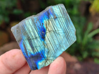 Polished On One Side Labradorite Slabs x 35 From Tulear, Madagascar