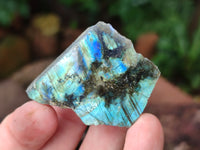 Polished On One Side Labradorite Slabs x 35 From Tulear, Madagascar