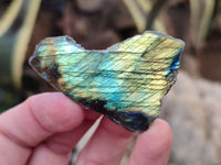 Polished On One Side Labradorite Slabs x 35 From Tulear, Madagascar
