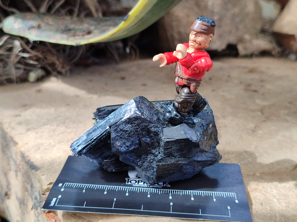 Natural Schorl Black Tourmaline Specimens x 12 From Erongo, Namibia - Toprock Gemstones and Minerals 