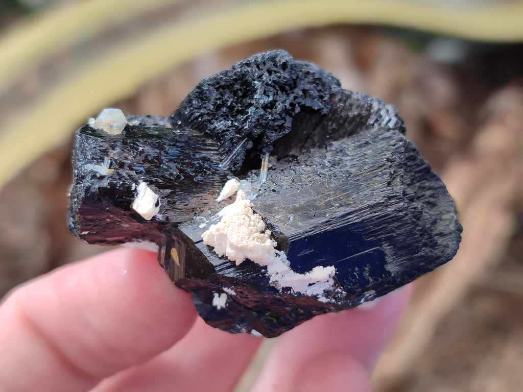 Natural Schorl Black Tourmaline Specimens x 12 From Erongo, Namibia - Toprock Gemstones and Minerals 