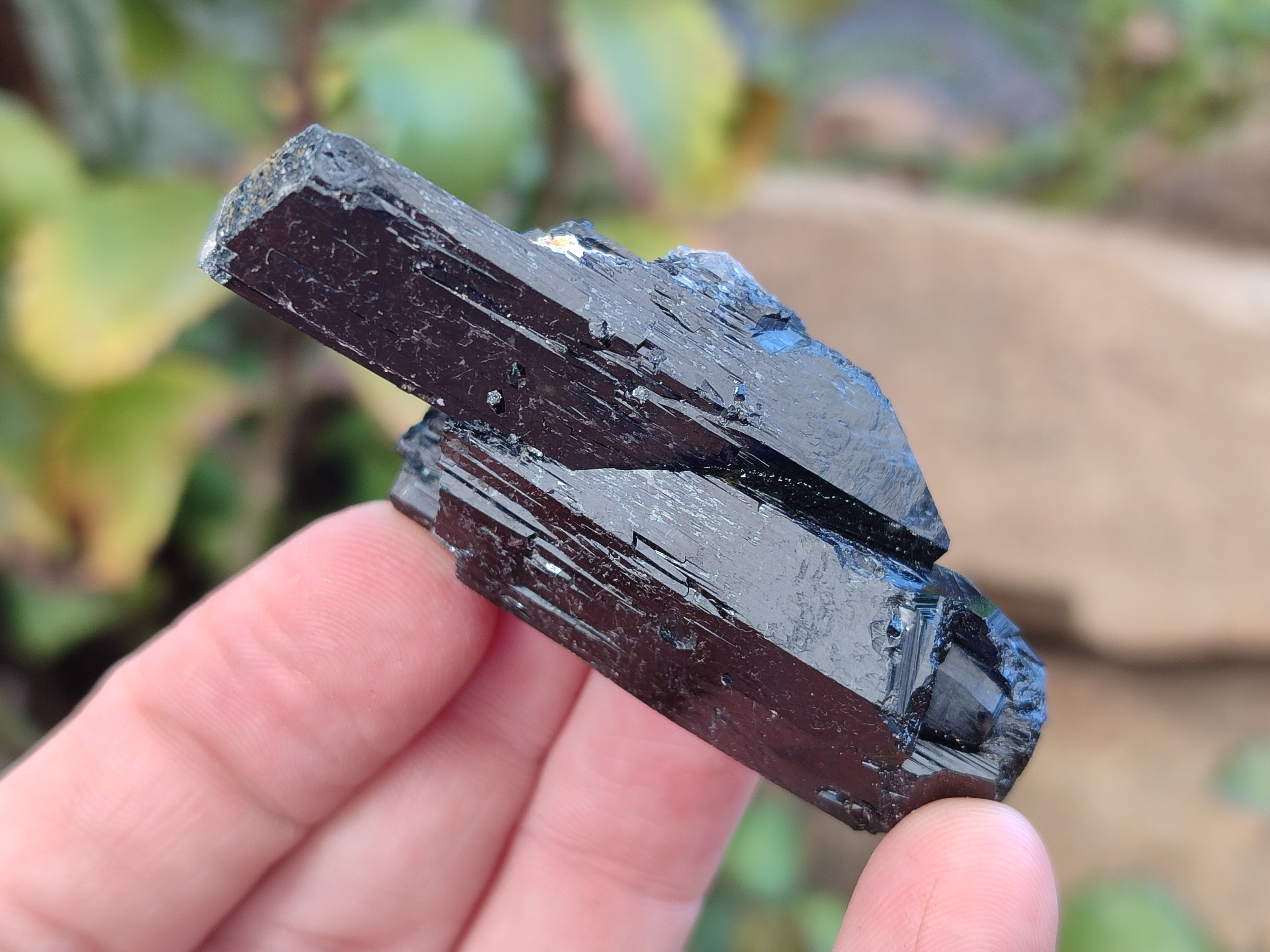 Natural Schorl Black Tourmaline Specimens x 12 From Erongo, Namibia - Toprock Gemstones and Minerals 
