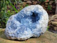 Natural Celestite Geode Specimen x 1 From Sakoany, Madagascar