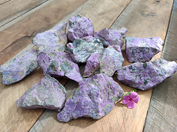 Natural Stichtite Cobbed Specimens x 12 From Barberton, South Africa
