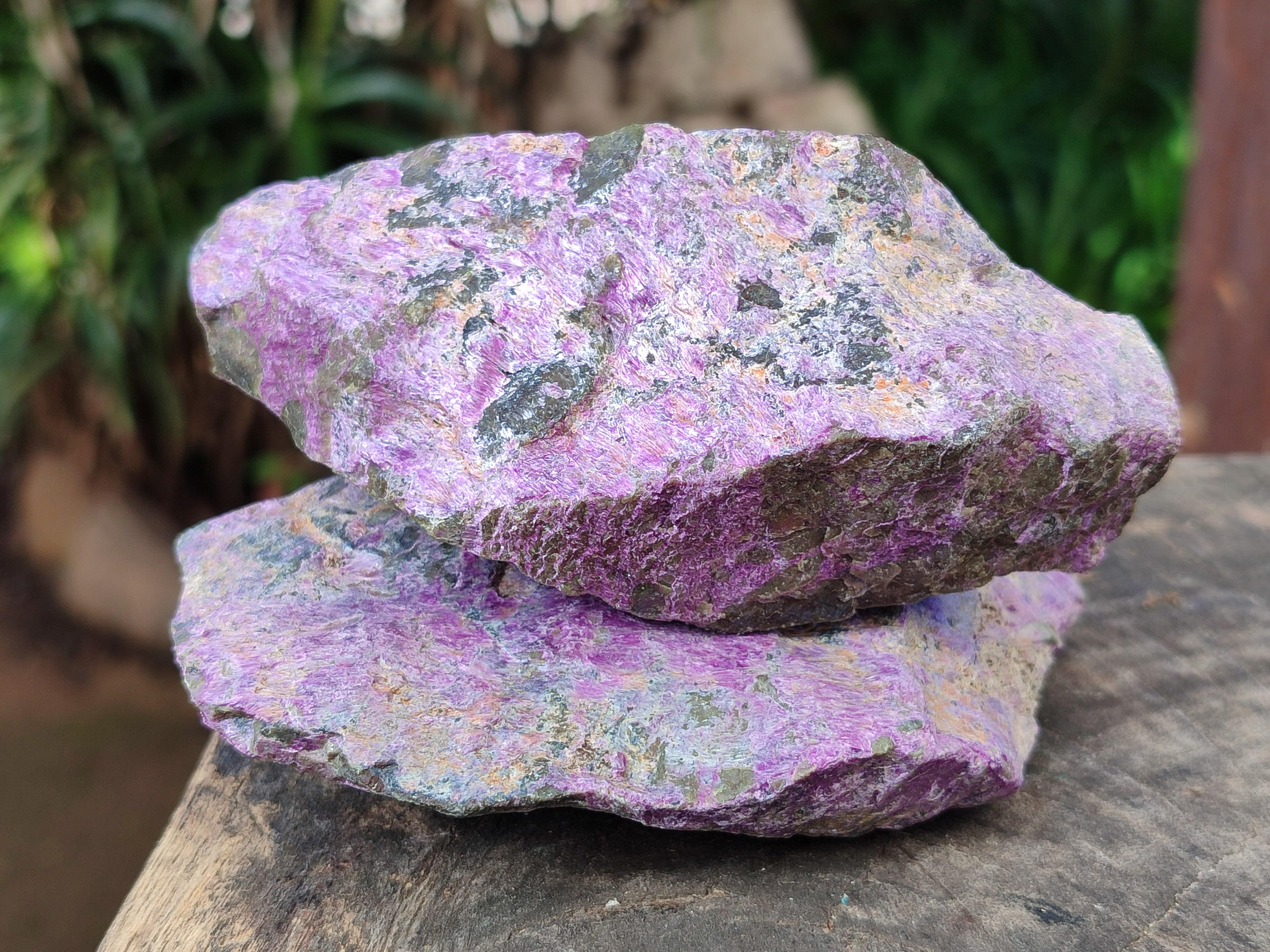 Natural Stichtite Cobbed Specimens x 12 From Barberton, South Africa - Toprock Gemstones and Minerals 