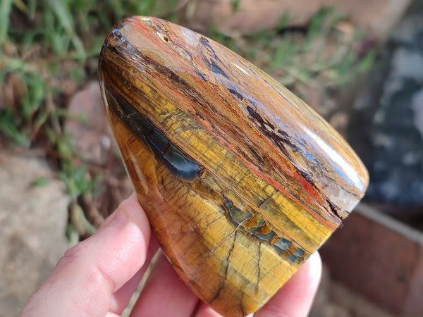 Polished Neolite Standing Free Forms x 6 From Prieska, South Africa