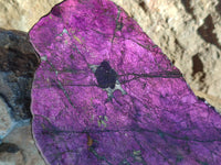 Polished On One Side Purpurite Slabs x 6 From Namibia - Toprock Gemstones and Minerals 