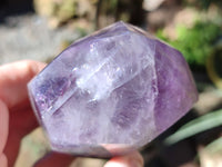 Polished Chevron Amethyst Crystals x 2 from Ankazobe, Madagascar