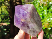 Polished Chevron Amethyst Crystals x 2 from Ankazobe, Madagascar