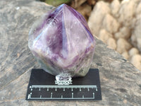 Polished Chevron Amethyst Crystals x 2 from Ankazobe, Madagascar