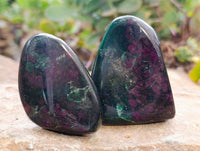 Polished Ruby Corundum In Chrome Verdite Free Forms x 12 From Zimbabwe - Toprock Gemstones and Minerals 