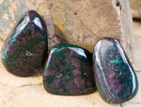 Polished Ruby Corundum In Chrome Verdite Free Forms x 12 From Zimbabwe - Toprock Gemstones and Minerals 