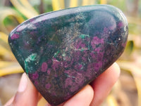 Polished Ruby Corundum In Chrome Verdite Free Forms x 12 From Zimbabwe - Toprock Gemstones and Minerals 