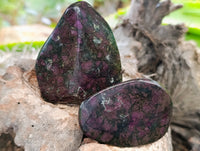 Polished Ruby Corundum In Chrome Verdite Free Forms x 12 From Zimbabwe - Toprock Gemstones and Minerals 
