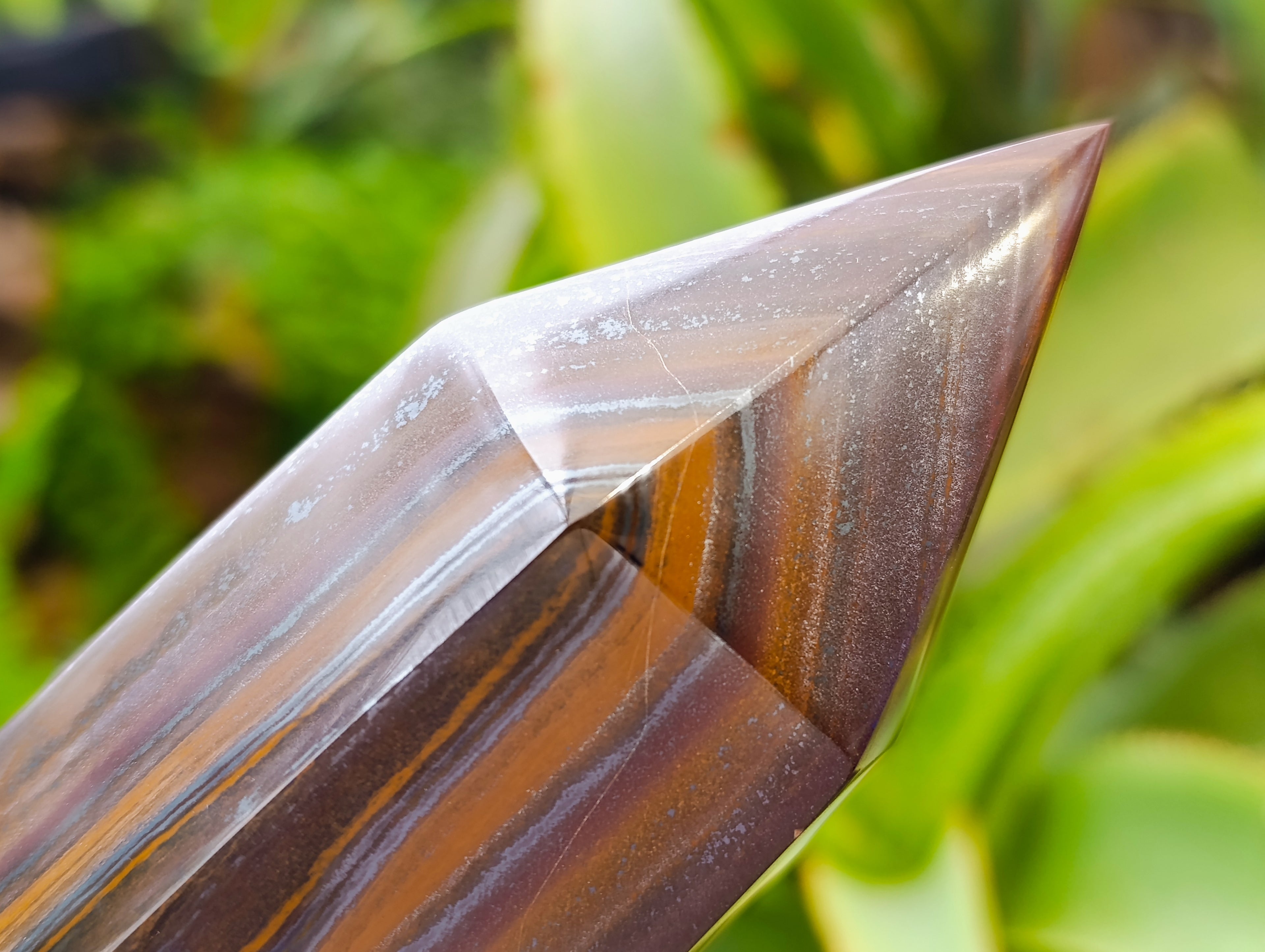 Polished Banded Tiger Iron Tower x 1 From Northern Cape, South Africa - Toprock Gemstones and Minerals 
