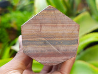 Polished Banded Tiger Iron Tower x 1 From Northern Cape, South Africa