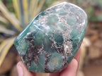 Polished Emerald Mica In Matrix Standing Free Forms x 3 From Mutoko, Zimbabwe - Toprock Gemstones and Minerals 