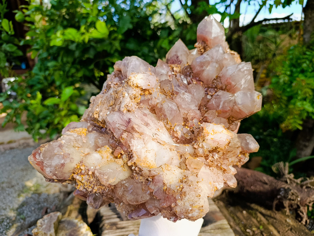 Natural Red Hematoid Quartz Cluster x 1 From Karoi, Zimbabwe - Toprock Gemstones and Minerals 