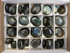 Polished Labradorite Palm Stones x 30 From Tulear, Madagascar - Toprock Gemstones and Minerals 