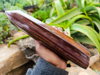 Polished Banded Tiger Iron Tower x 1 From Northern Cape, South Africa - Toprock Gemstones and Minerals 