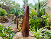 Polished Banded Tiger Iron Tower x 1 From Northern Cape, South Africa - Toprock Gemstones and Minerals 