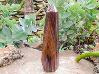 Polished Banded Tiger Iron Tower x 1 From Northern Cape, South Africa - Toprock Gemstones and Minerals 
