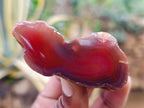 Polished On One Side Red Sashe River Agate Nodules x 24 From Zimbabwe - Toprock Gemstones and Minerals 