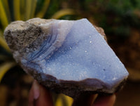Natural Blue Lace Agate Geode Specimens x 12 From Nsanje, Malawi
