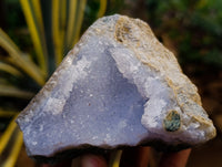 Natural Blue Lace Agate Geode Specimens x 12 From Nsanje, Malawi