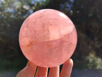 Polished Star Rose Quartz Spheres x 2 From Ambatondrazaka, Madagascar